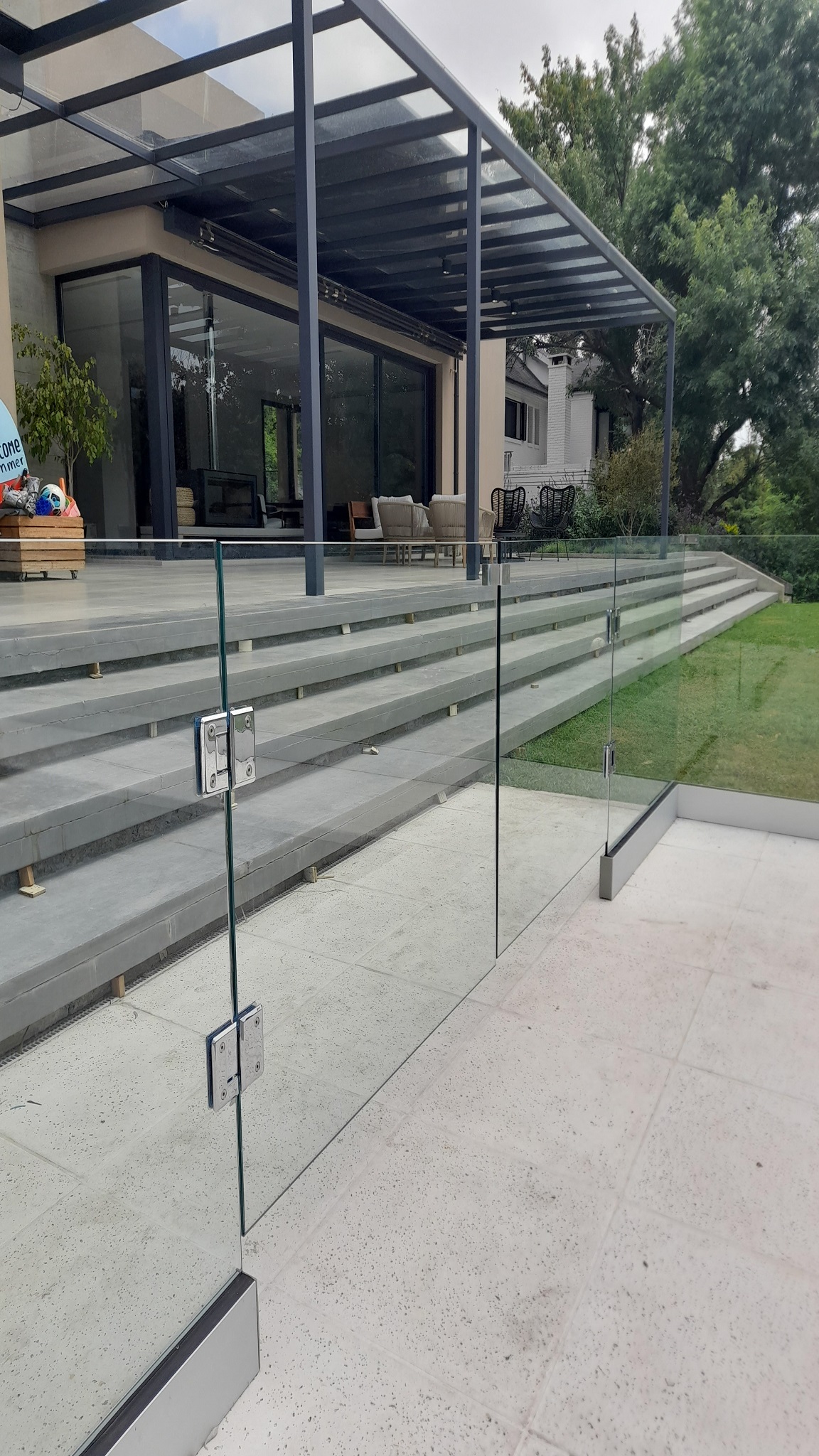 cerramientos para pileta, cerramientos para pileta en acero inoxidable